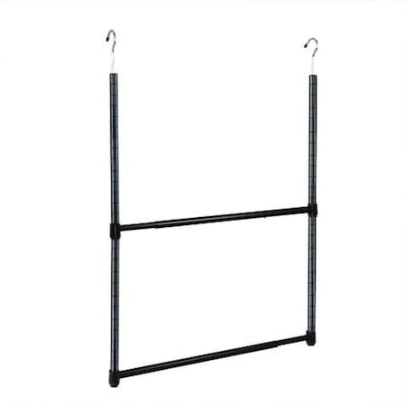 Oceanstar Design Group Oceanstar Design Group ACR1538C 2-Tier Portable Adjustable Closet Hanger Rod; Chrome ACR1538C